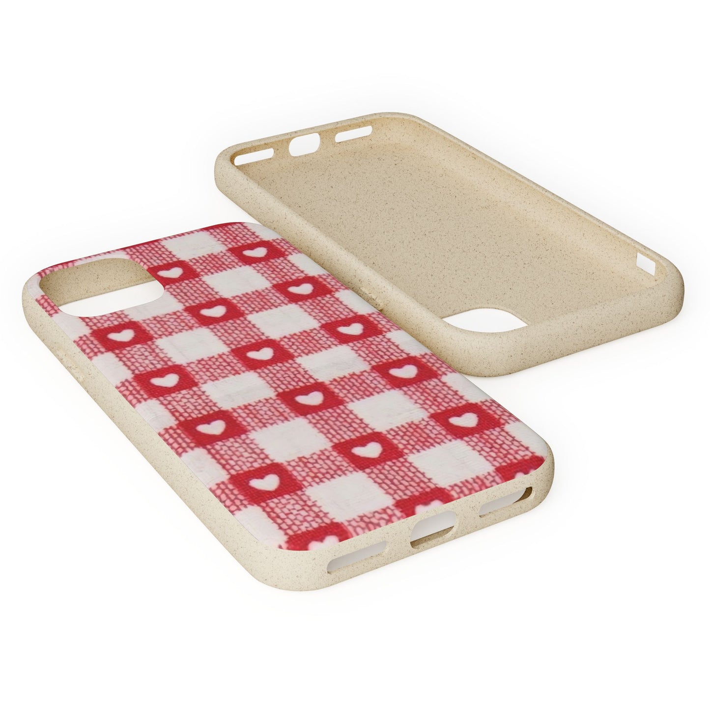 Heart Checkered Biodegradable