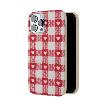 Heart Checkered Biodegradable