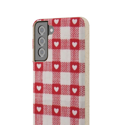 Heart Checkered Biodegradable