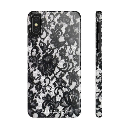 Elegant Floral Lace Slim Phone Cases, Stylish Accessories for Her, Chic Gift for Birthdays, Weddings, Fashionable Tech Gear