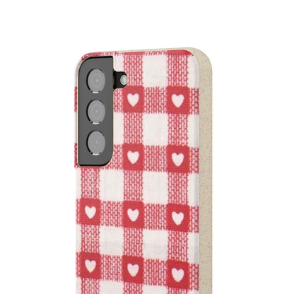 Heart Checkered Biodegradable