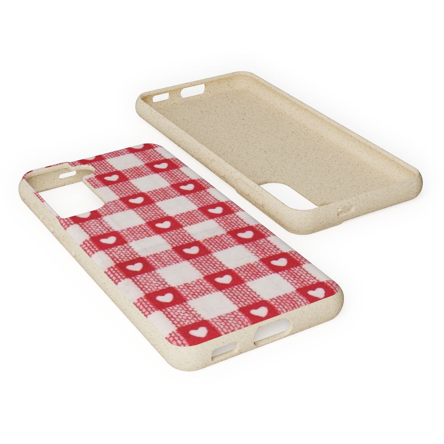 Heart Checkered Biodegradable