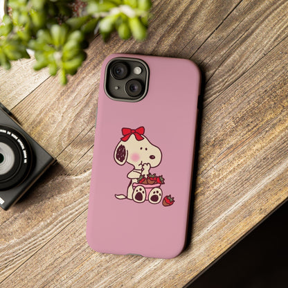 Snoopy eating strawberries 🍓