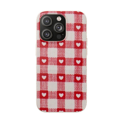 Heart Checkered Biodegradable