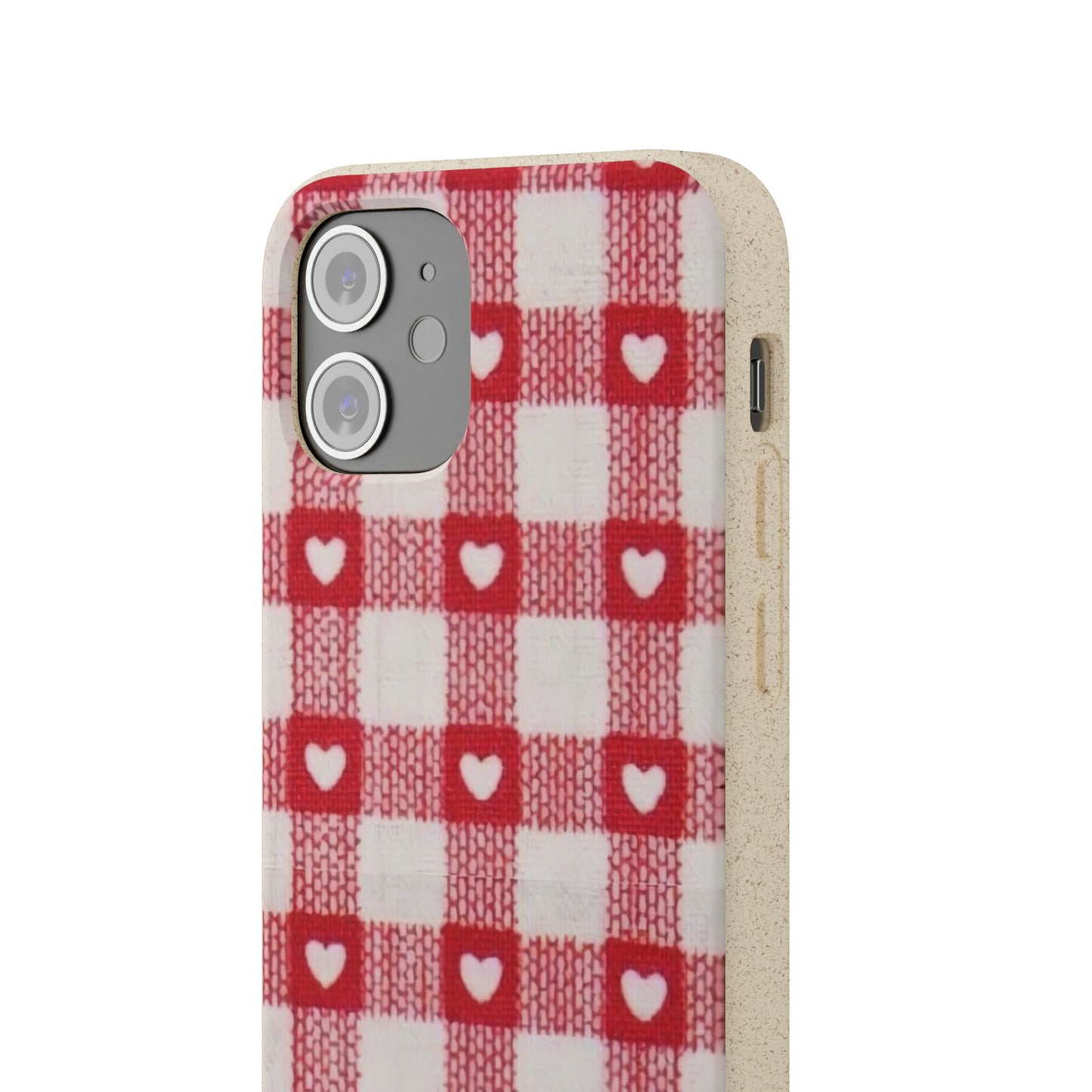 Heart Checkered Biodegradable