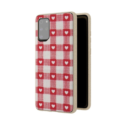 Heart Checkered Biodegradable