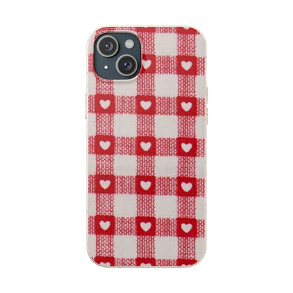 Heart Checkered Biodegradable