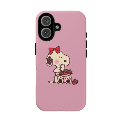 Snoopy eating strawberries 🍓