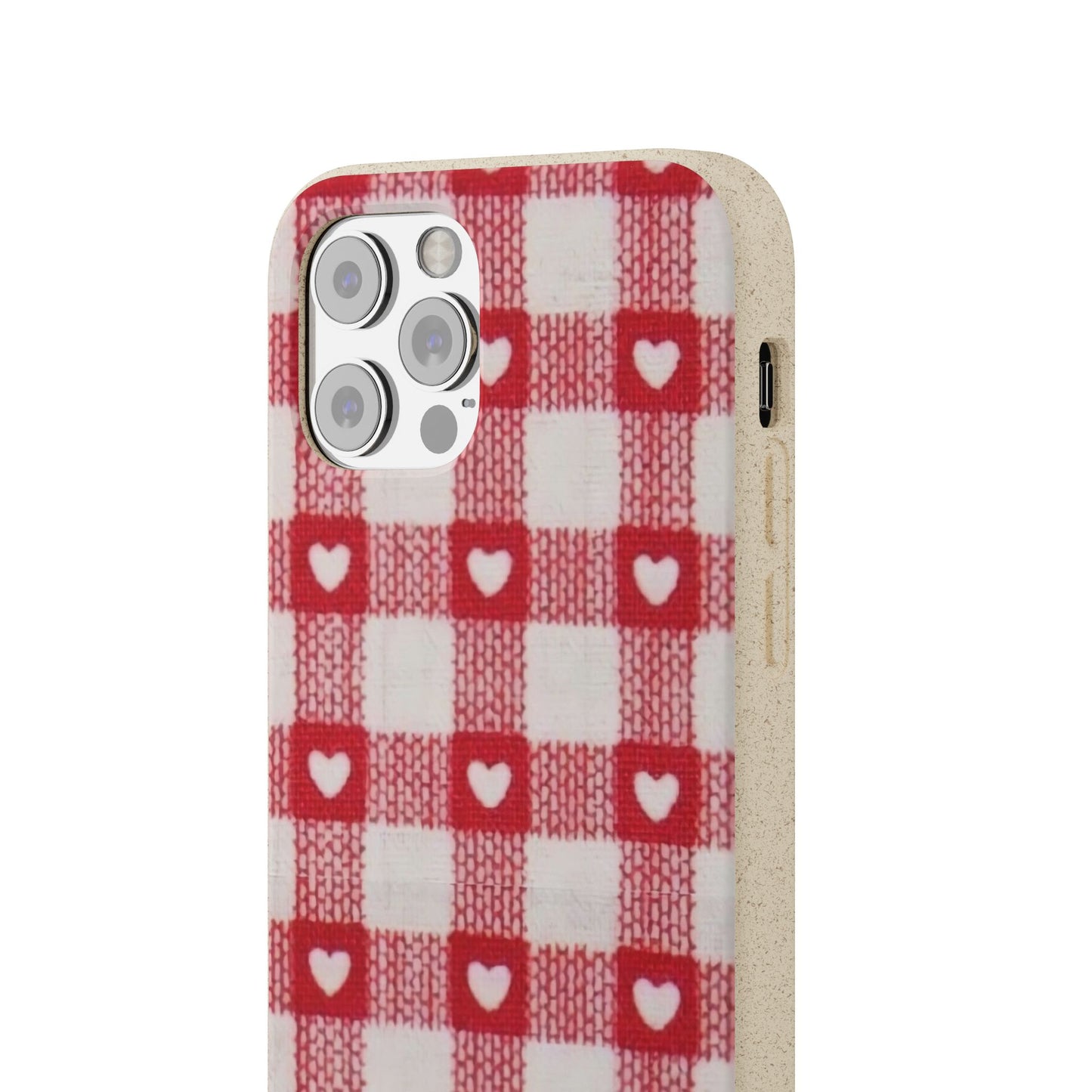 Heart Checkered Biodegradable