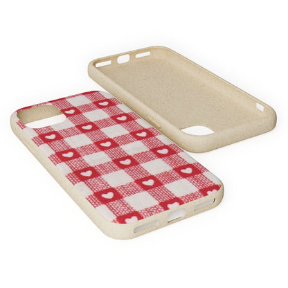Heart Checkered Biodegradable