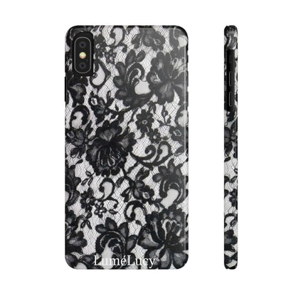 Elegant Floral Lace Slim Phone Cases, Stylish Accessories for Her, Chic Gift for Birthdays, Weddings, Fashionable Tech Gear
