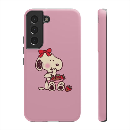 Snoopy eating strawberries 🍓