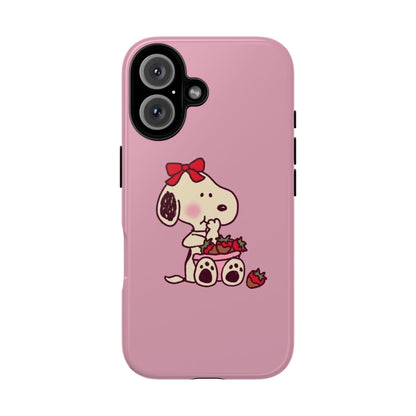 Snoopy eating strawberries 🍓