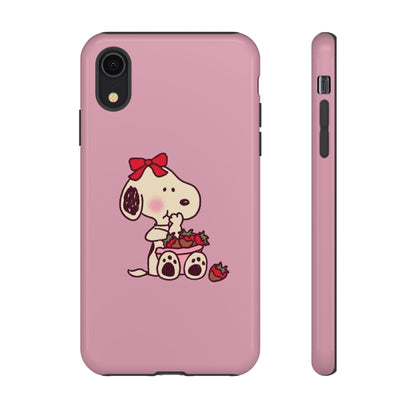 Snoopy eating strawberries 🍓