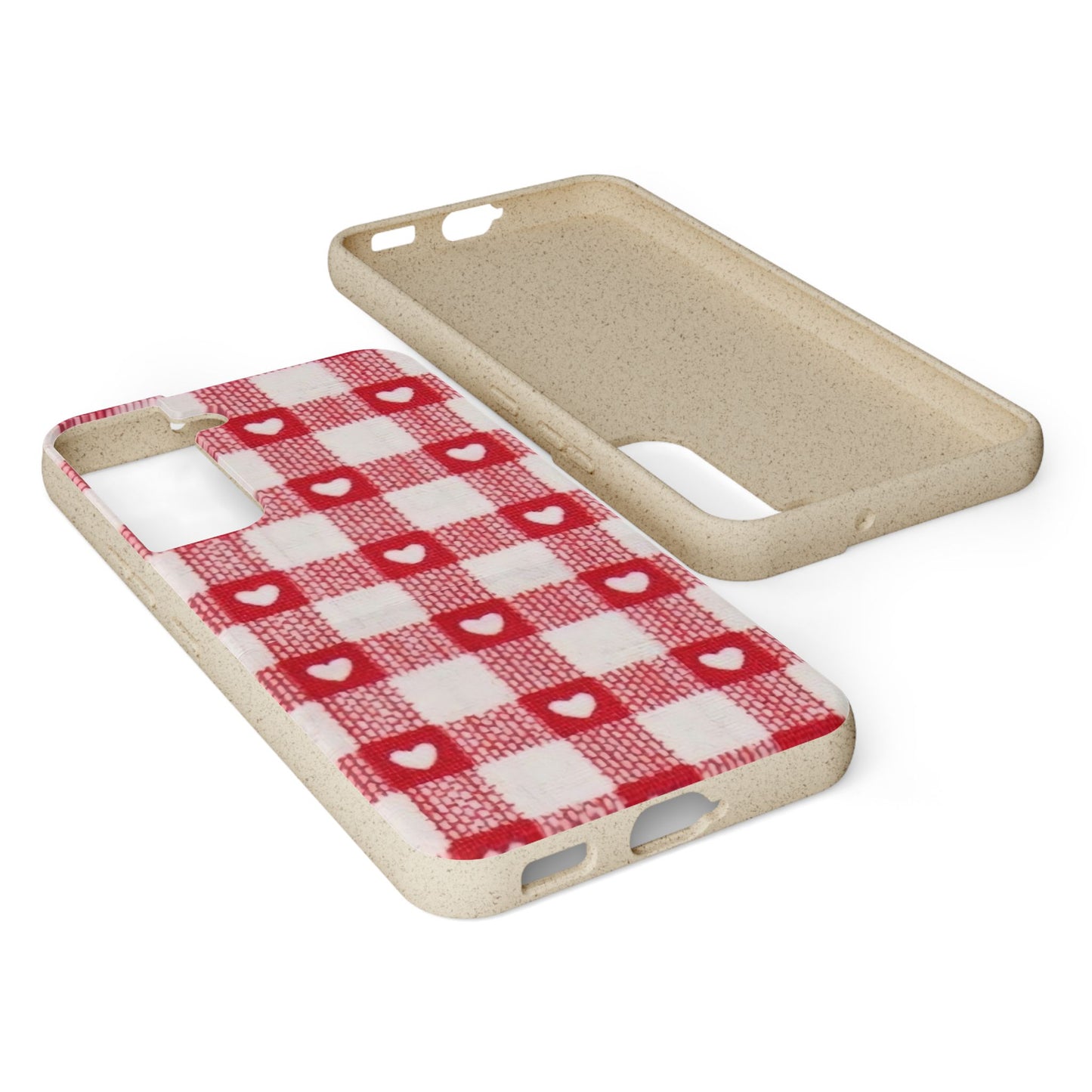 Heart Checkered Biodegradable