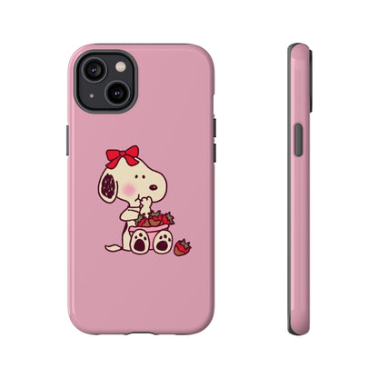 Snoopy eating strawberries 🍓